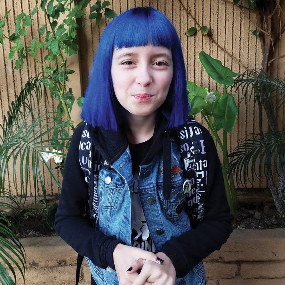 MANIC PANIC Classic Rockabilly Blue Semi Permanent Hair Color - True Neutral Blue Hair Dye for Women & Men That Lasts 4-6 Weeks - Vegan, Ammonia