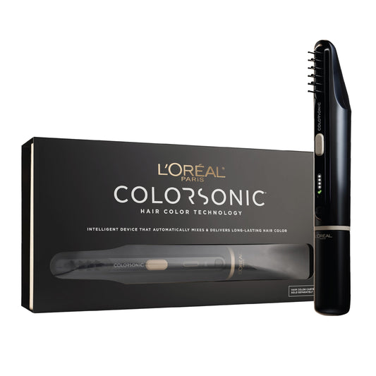 L'Oreal Paris Colorsonic Permanent Hair Dye Coloring Device for Root Touch Up, All Over Color, and Gray Coverage, Mistake-Free Application (Hair Color