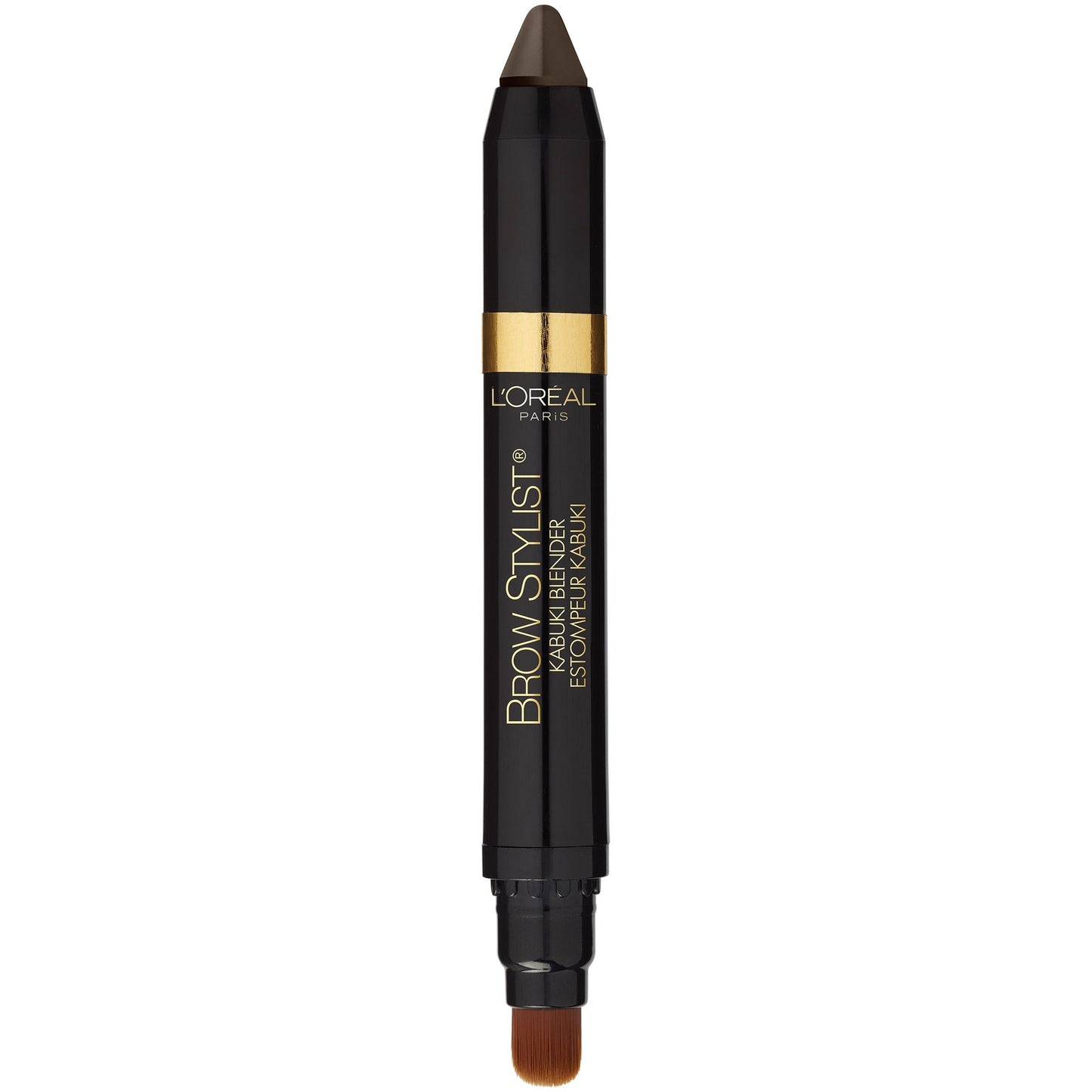 L'Oreal Paris Brow Stylist Kabuki Blender Brow Crayon, Brunette, 0.05 oz.