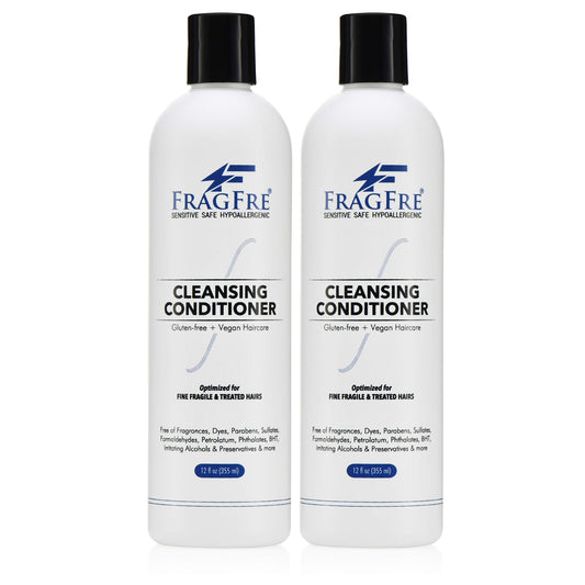 FRAGFRE Cleansing Conditioner for Fine Fragile and Treated Hairs 12 oz (2-Pack Gift Set) - Mild Conditioning Shampoo for Sensitive Skin - Sulfate Free Beauty & Personal Care FRAGFRE