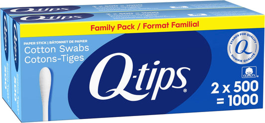 Q-tips Cotton Swabs 500 Count (Pack of 12) Beauty and Personal Care Q-tips Default Title