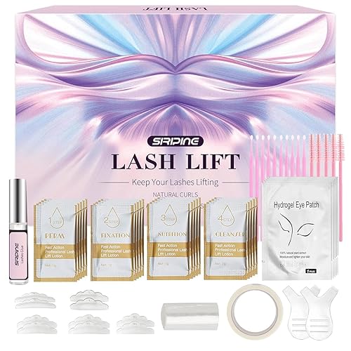 Lash Lift Kit, Eyelash Perm Kit, 5 Sets Lash Perm Kit Eyelash Lift Kit, Eyebrow Lamination Easy for Beginner, Professional Eyelash Curling Lash…