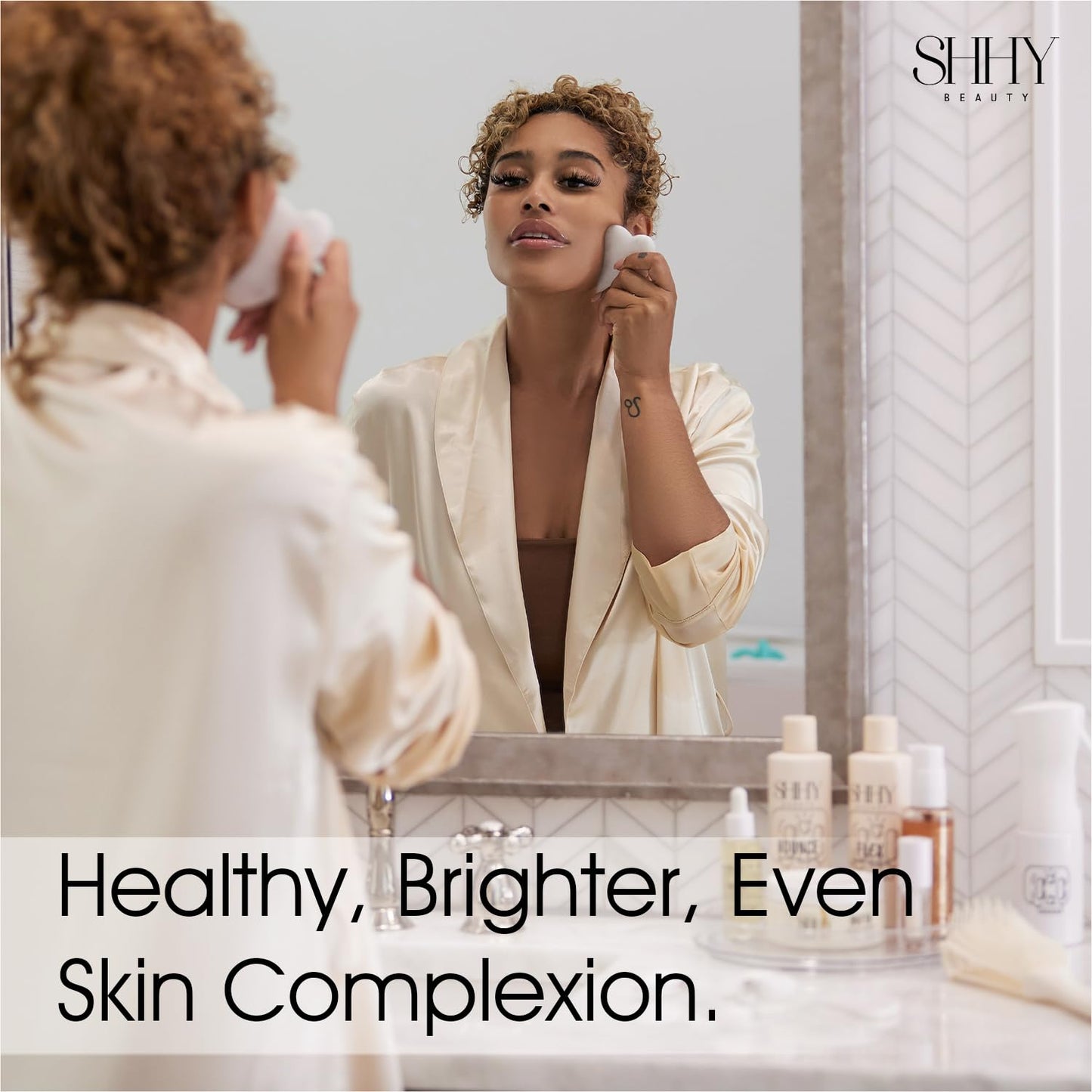 Shhy Beauty THIRST Brightening Vitamin C Serum, For Radiant even tone Skin, taget dark spots, hyperpigmentation, and hydration for all Genders