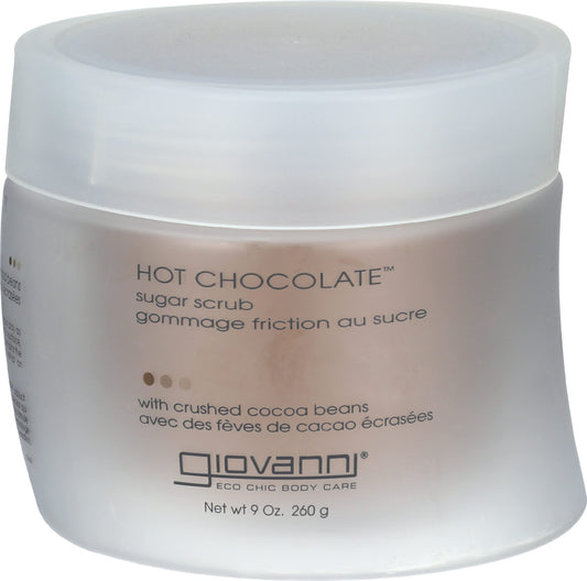 Giovanni Hot Chocolate Sugar Body Scrub - Scented, Gentle Exfoliant With Essential Oil, Crushed Cocoa Beans, Eco Chic Technology - 9 Oz (Pack of 1) Beauty & Personal Care GIOVANNI