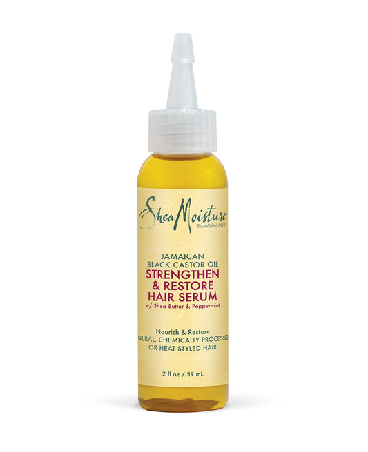 Sheamoisture Hair Serum Oil for Damaged Hair Jamaican Black Castor Oil Hair Oil with Shea Butter 2 oz