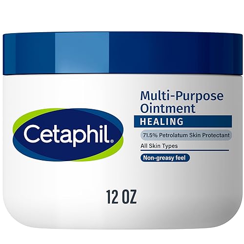Cetaphil Healing Ointment, 12 oz, For Dry, Chapped, Irritated Skin, Heals and Protects, Soothes Cracked Hands and Chapped Lips, Hypoallergenic