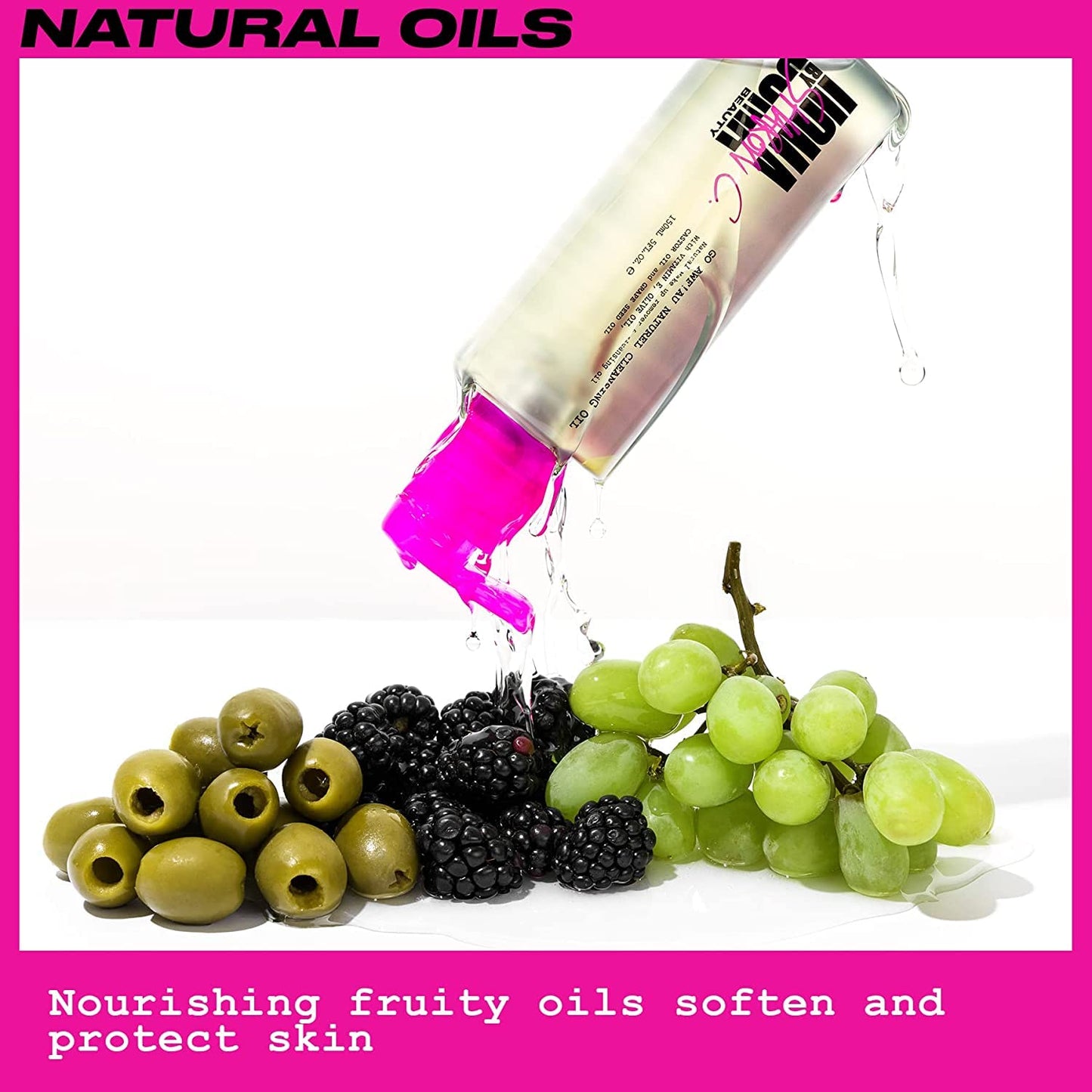 UOMA Cleansing Oil by Sharon C - Go Awf Au Naturel Cleansing Oil. Face Wash & Make Up Remover for All Skin Types, Hydrating Oil Cleanser with Natural
