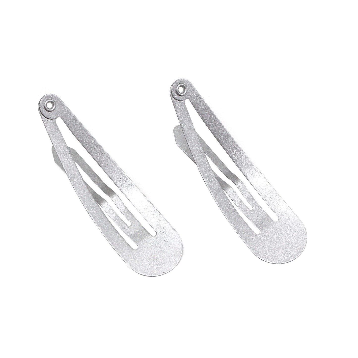 Dofash 12PCS Snap Hair Clips For Women-Non Slip & Metal Hair Barrettes, 5cm 2'' Small Clips For Thin & Fine Hair, Silver Grey