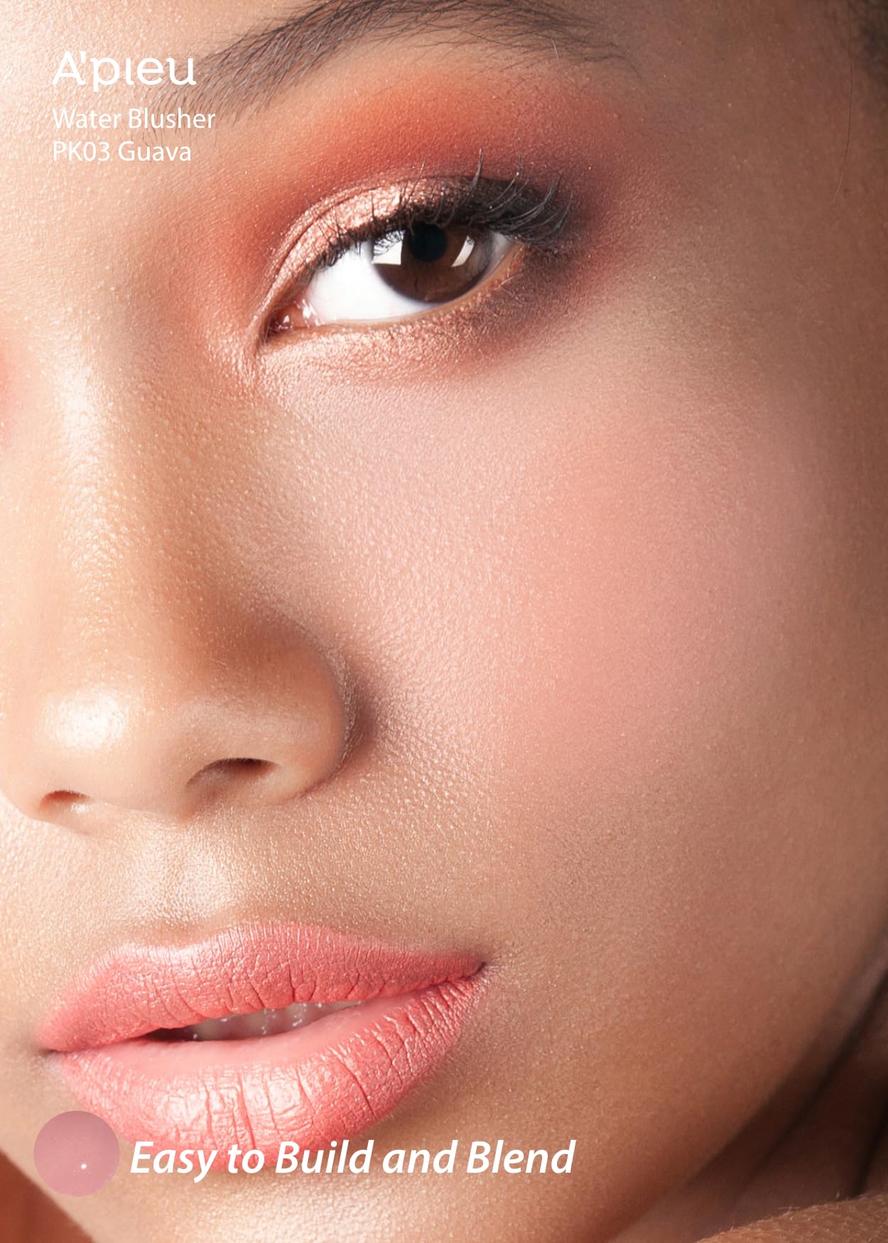 A'PIEU Juicy-Pang Water Blusher [PK03] - Fruity Liquid Blush for Cheeks, Buildable & Blendable Color, Hydrating Dewy Finish with Fruit Extract Blend