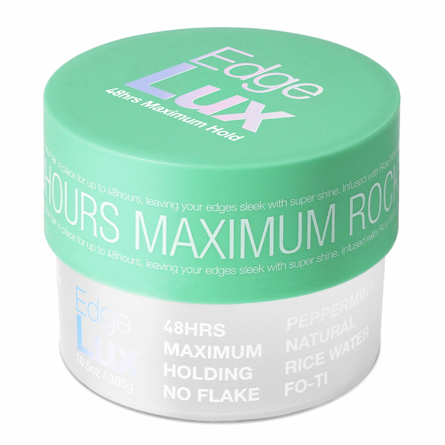 Lux Collection Edge Control Gel for 4C Hair - 48 Hour Maximum Hold Edge Control, Edge Lux with Castor Oil, Keratin & Biotin, Non-Flaking Styling Gel