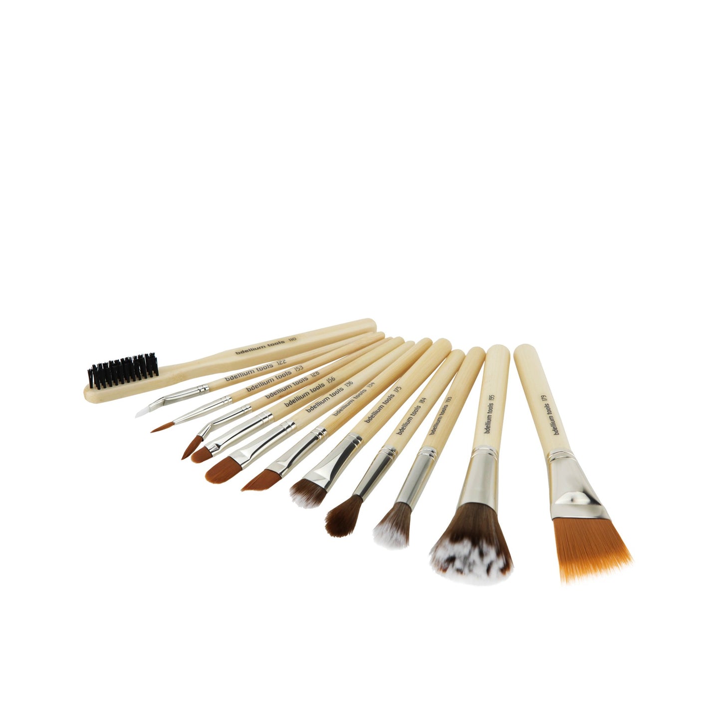 Bdellium Tools Professional Makeup Brush Special Effects SFX Series - 12 pc. Brush Set with Double Pouch (1st Collection)