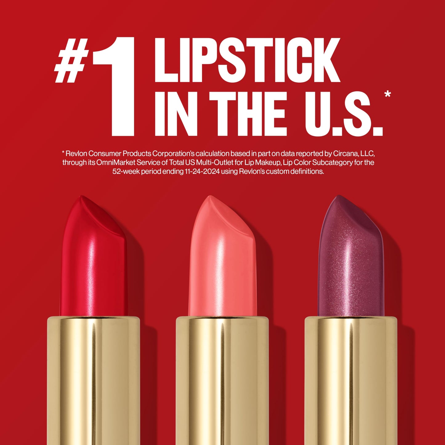 Revlon Super Lustrous Lipstick, Creamy Formula For Soft, Fuller-Looking Lips, Moisturized Feel, 046 Bombshell Red, 0.15 oz