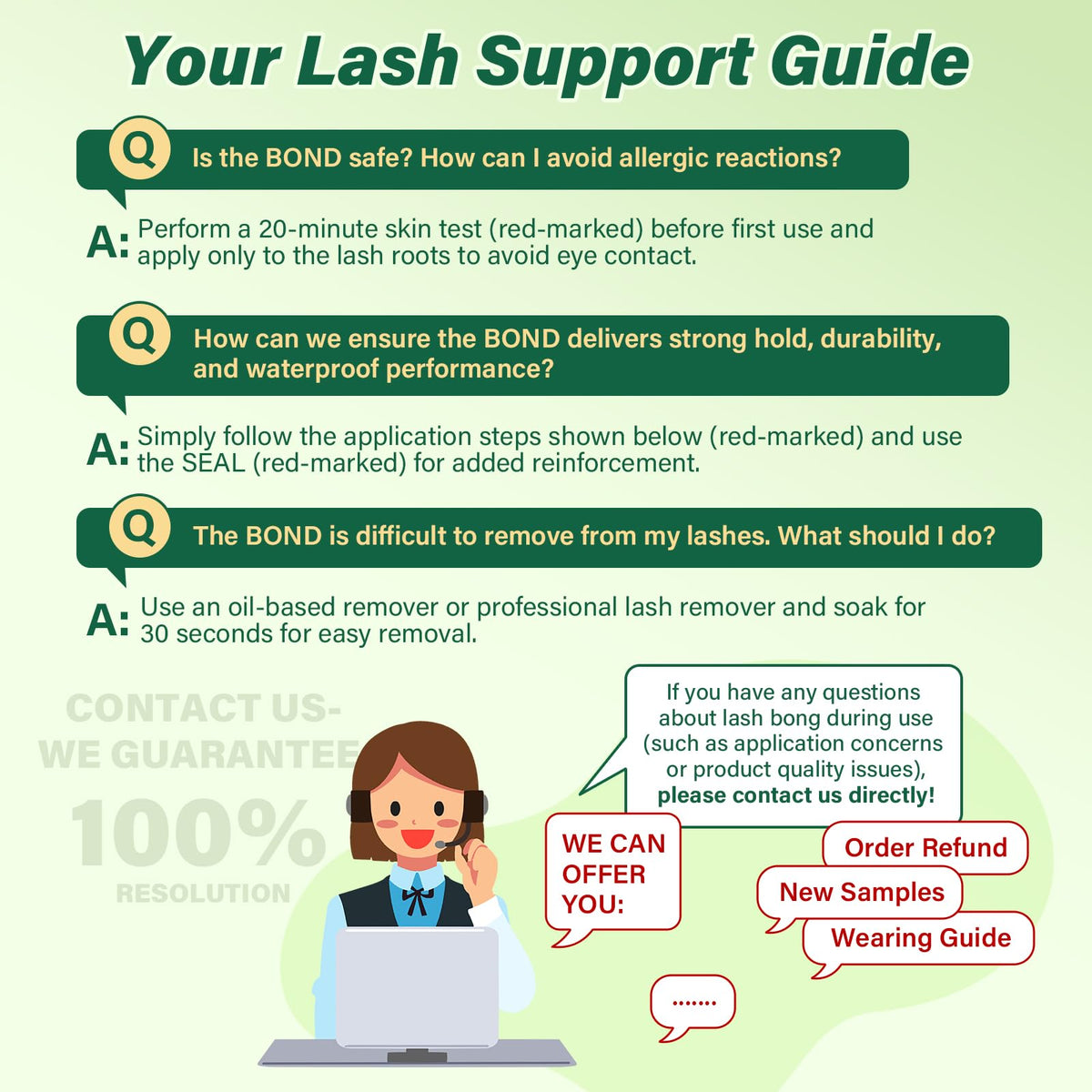 KEYYOU Lash Bond and Seal Cluster Lash Glue for Lash Clusters Strong Gentle Comfortable Bond and Seal Waterproof Mascara Wand Individual Lash Glue Beauty and Personal Care KEYYOU