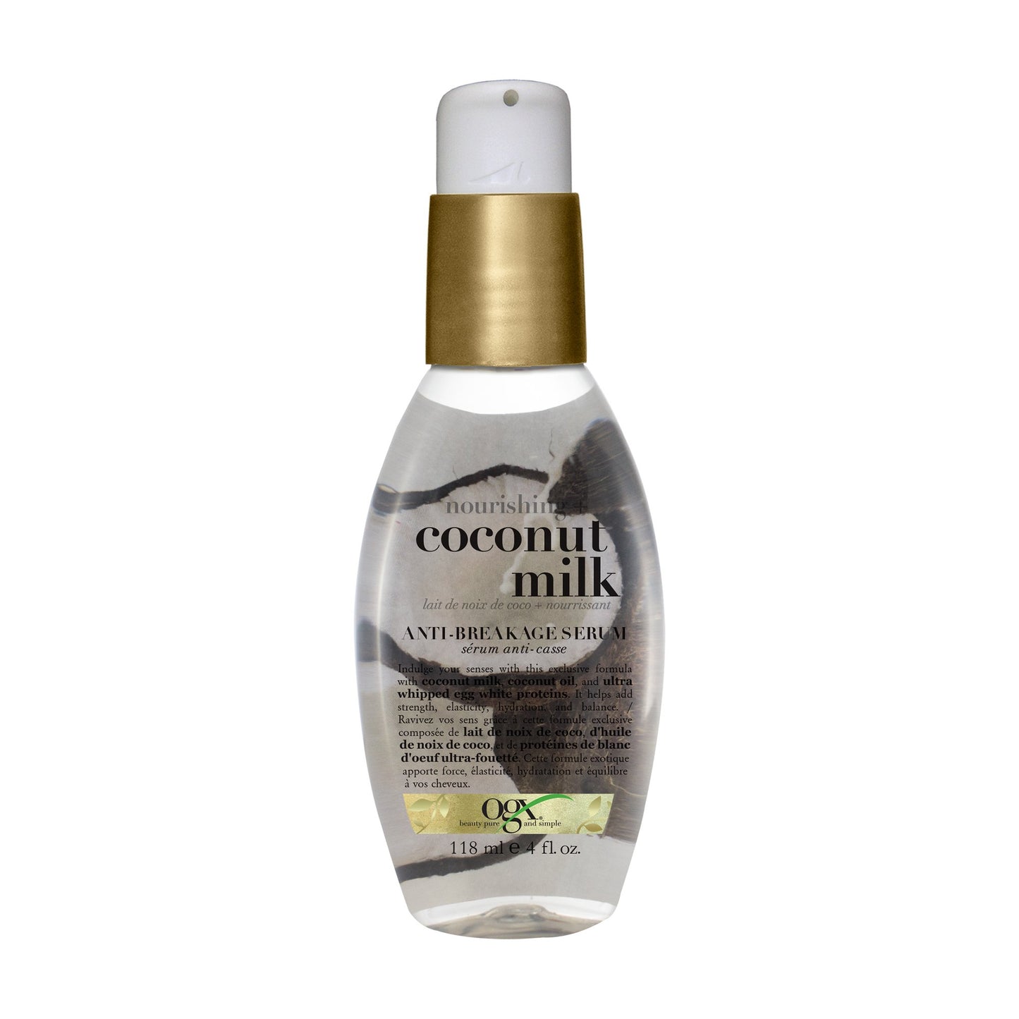 OGX Nourishing Coconut Milk Anti-Breakage Serum 118ml Beauty & Personal Care OGX