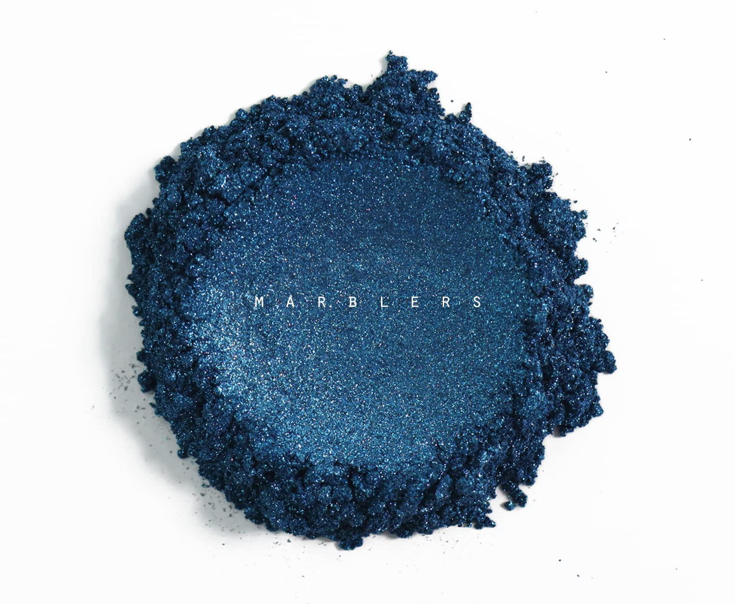 MARBLERS Chunky Natural Mica Powder [Velvet Blue Pearl] 0.11oz (3g) | Highly Pigmented | Non-Toxic, Vegan, Cruelty-Free | Eyeshadow, Body Butter, Nail