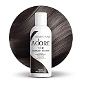 Adore Semi Permanent Hair Color (110 Darkest Brown) | Vegan & Cruelty-Free Brown Hair Dye | No Ammonia, No Peroxide, No Alcohol | 4 Fl Oz