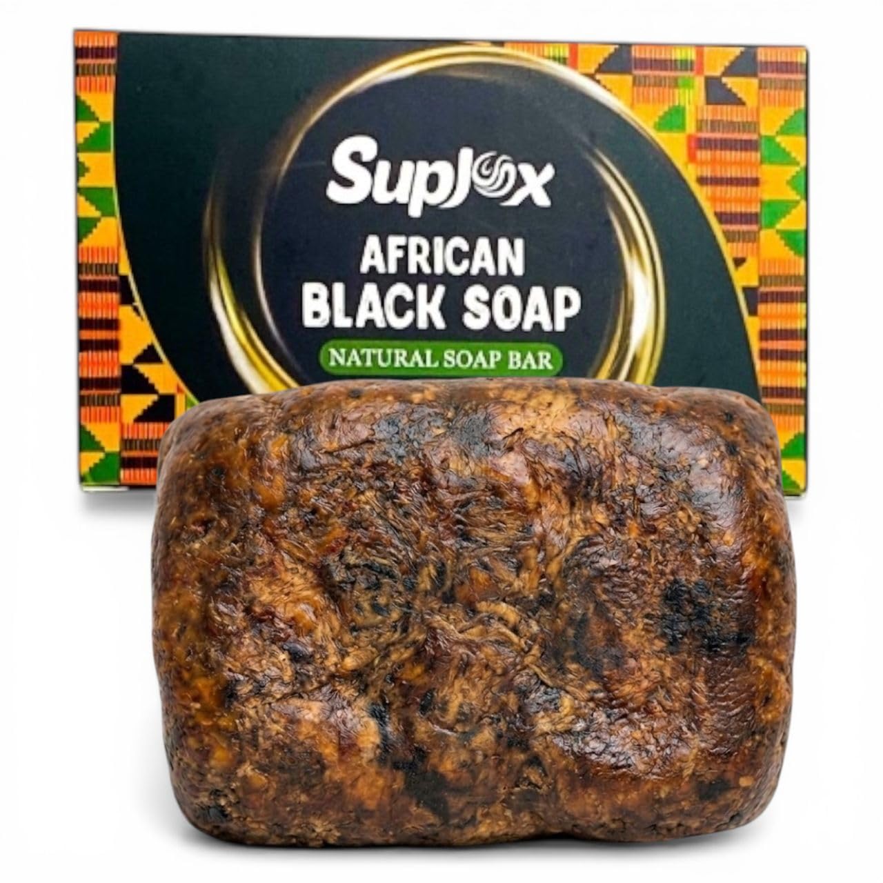 Suplox African Black Soap Bar - African Soap for oily Skin, Ghana Black Face & Body Wash | Face and Body moisturizing cleanser 1 Count. Beauty & Personal Care Suplox