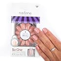 Nailene So Chic Short Artificial Nails, Pink High Gloss - Fake Nail Kit with 28 Nails (12 Sizes) and Nail Glue Included - Designed for Comfort Beauty & Personal Care Nailene