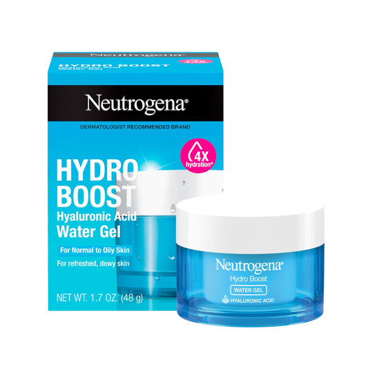 Neutrogena Hydro Boost Water Gel, 24 Hr Hydration for Normal/Oily Skin, Signature Fragrance, Face Moisturizer with Hyaluronic Acid, Skin Care