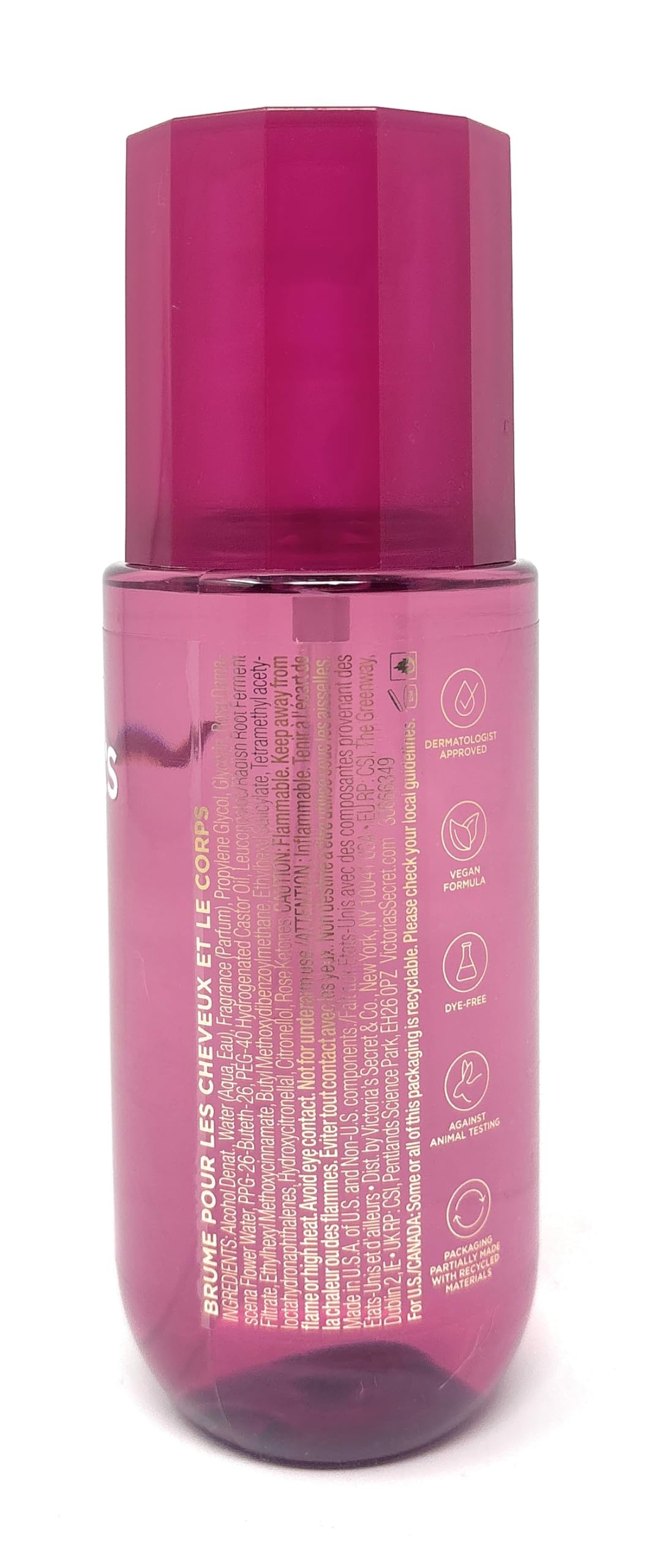 Victoria's Secret Wild Rose Amber Hair & Body Mist 8 fl oz