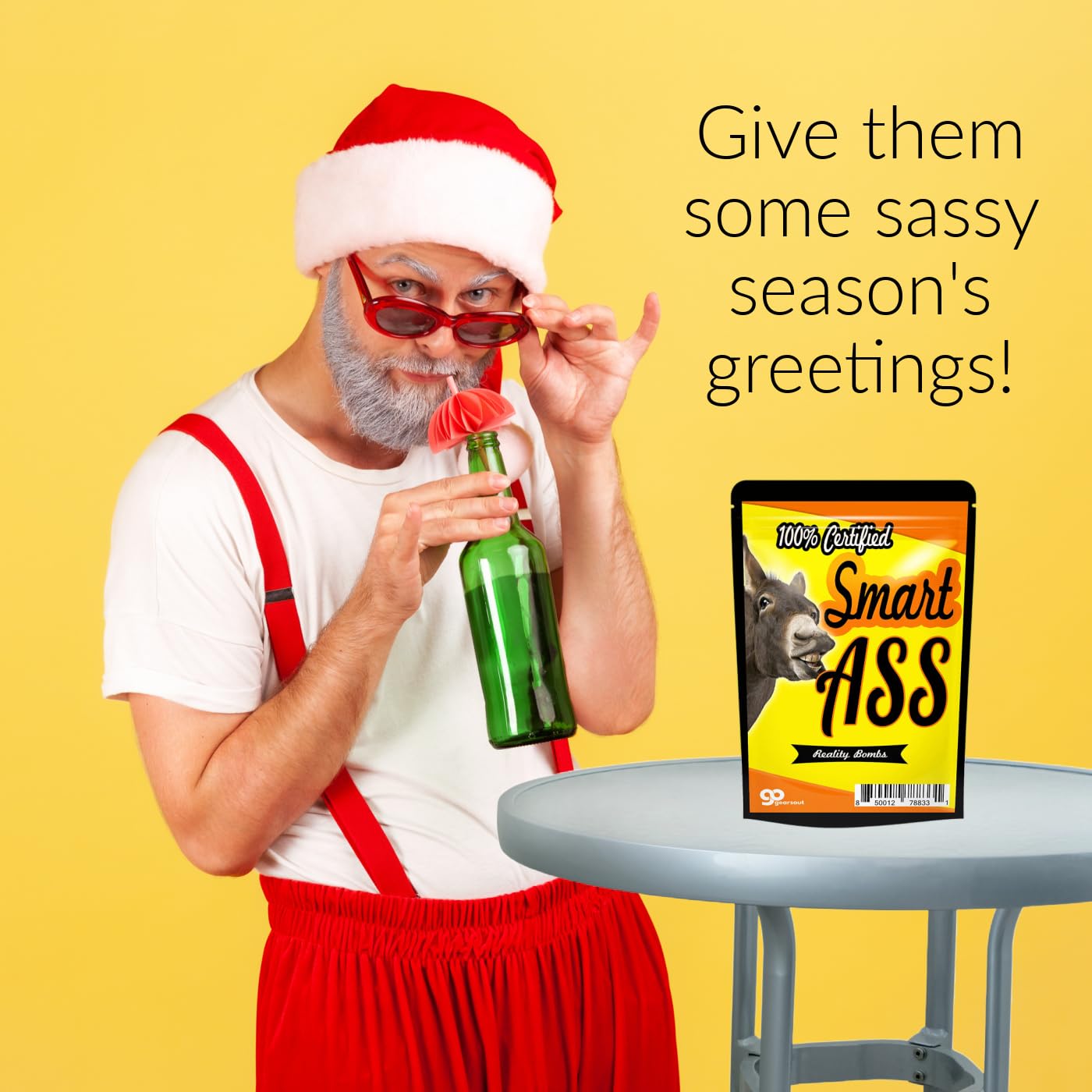 Certified Smart Ass Bath Bombs - XL Black and Red Fizzers for Adults - Handcrafted, Made in America, 2 Count