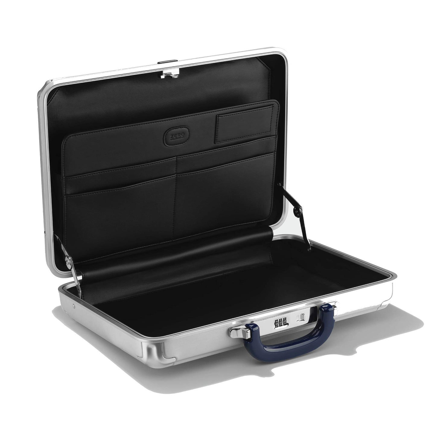 ZERO Halliburton Pursuit Aluminum Hardside Attaché (Silver, Medium Attaché)