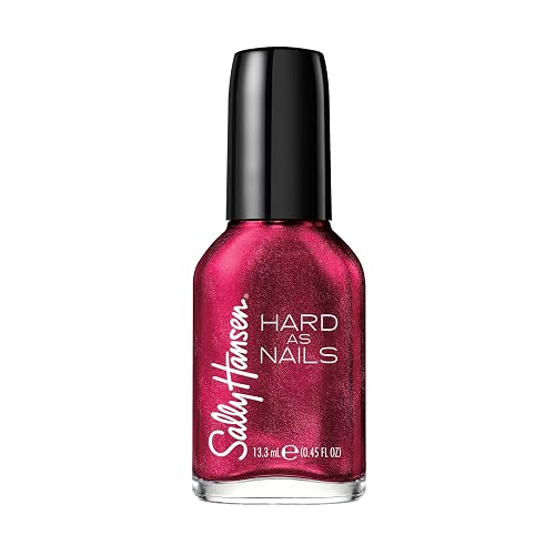 Sally Hansen Hard as Nails, Unbreakable Heart, Long Lasting, Chip Resistant, Opaque, Shimmery Pink Nail Polish Beauty & Personal Care Sally Hansen