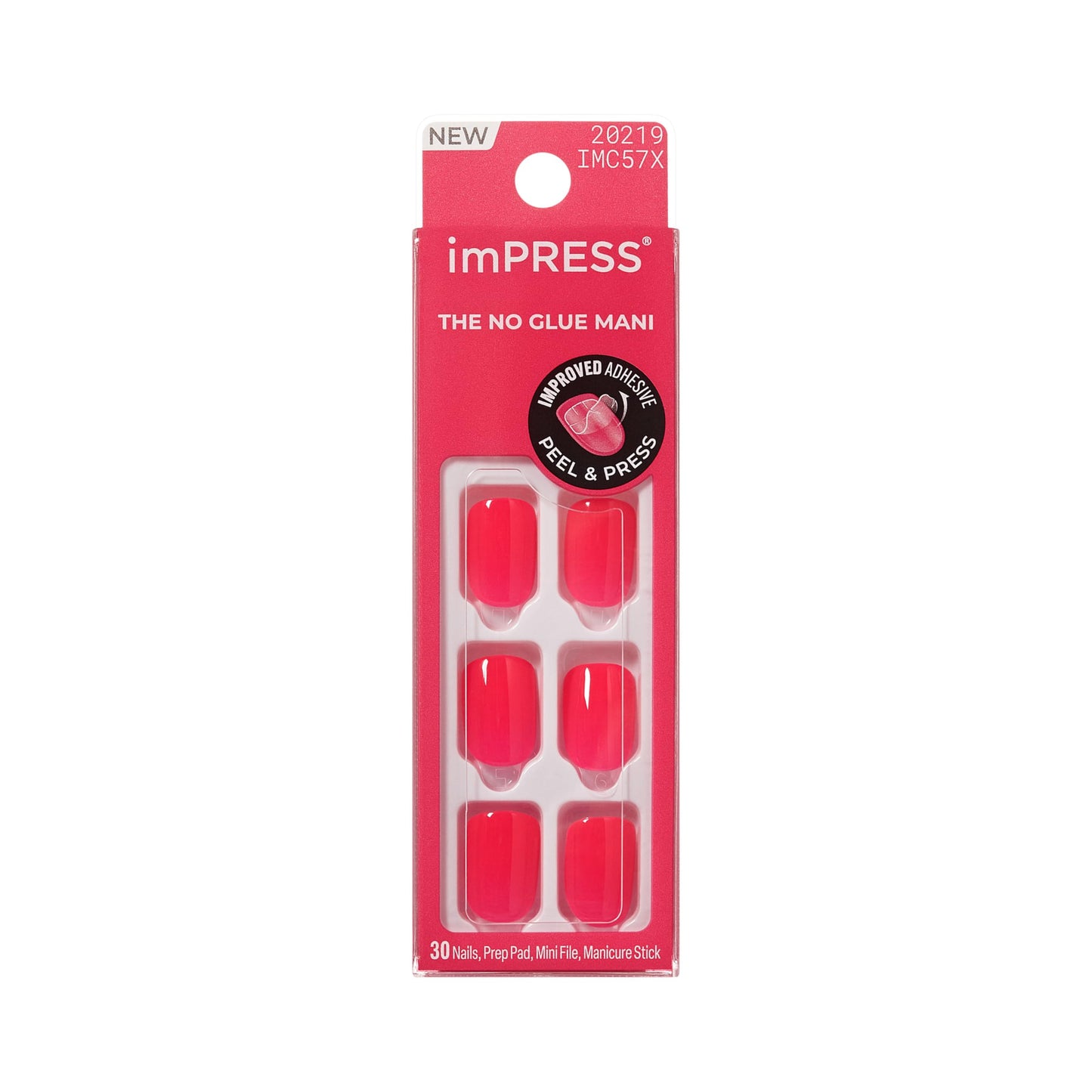 Kiss Impress No Glue Mani Press On Nails, Color, 'Melting', Pink, Short Size, Squoval Shape, Includes 30 Nails, Prep Pad, Instructions Sheet, 1 Beauty & Personal Care imPRESS