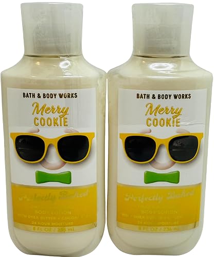 Bath & Body Works Merry Cookie Body Lotion 8 Ounces Each Pack of 2