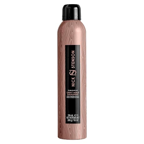 Nick Stenson Light Hold Hair Spray, Provides Hold and Protection from Humidity, Strengthens & Adds Flexibility, Fast-Drying Hair Spray for Daily