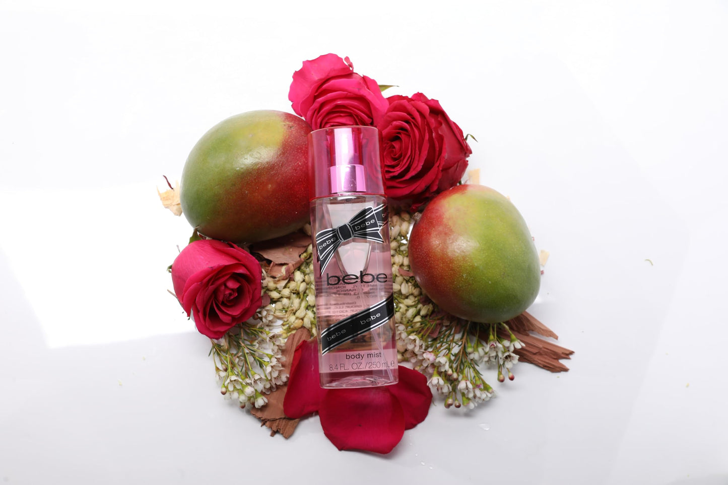 Bebe Silver Body Mist - Body Spray for Women with Mango, Tuberose, Peony, Jasmine, Rose, Cedarwood, Musk, and Sandalwood Long-Lasting Fragrance Mist