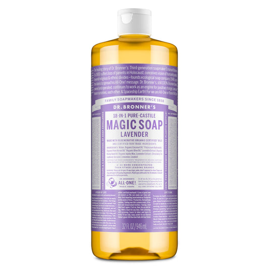 Dr. Bronner's Pure-Castile Liquid Soap, Made with Organic Oils, 18-in-1 Uses: Face, Body, Hair, Laundry, Pets and Dishes, Concentrated, Vegan Beauty & Personal Care Dr. Bronner's