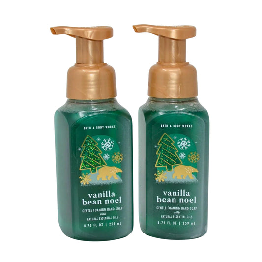 Bath & Body Works Foaming Hand Soap, Set of 2, 8.75oz Each (Vanilla Bean Noel)