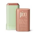 Pixi On-the-Glow Bronze - SoftGlow, Hydrating Tinted Moisture Bronzer Stick with Ginseng, Aloe Vera & Fruit Extracts, For Cheeks & Lips, 19g / 0.6oz