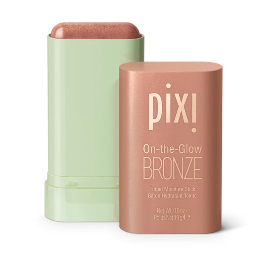 Pixi On-the-Glow Bronze - SoftGlow, Hydrating Tinted Moisture Bronzer Stick with Ginseng, Aloe Vera & Fruit Extracts, For Cheeks & Lips, 19g / 0.6oz Beauty & Personal Care Pixi