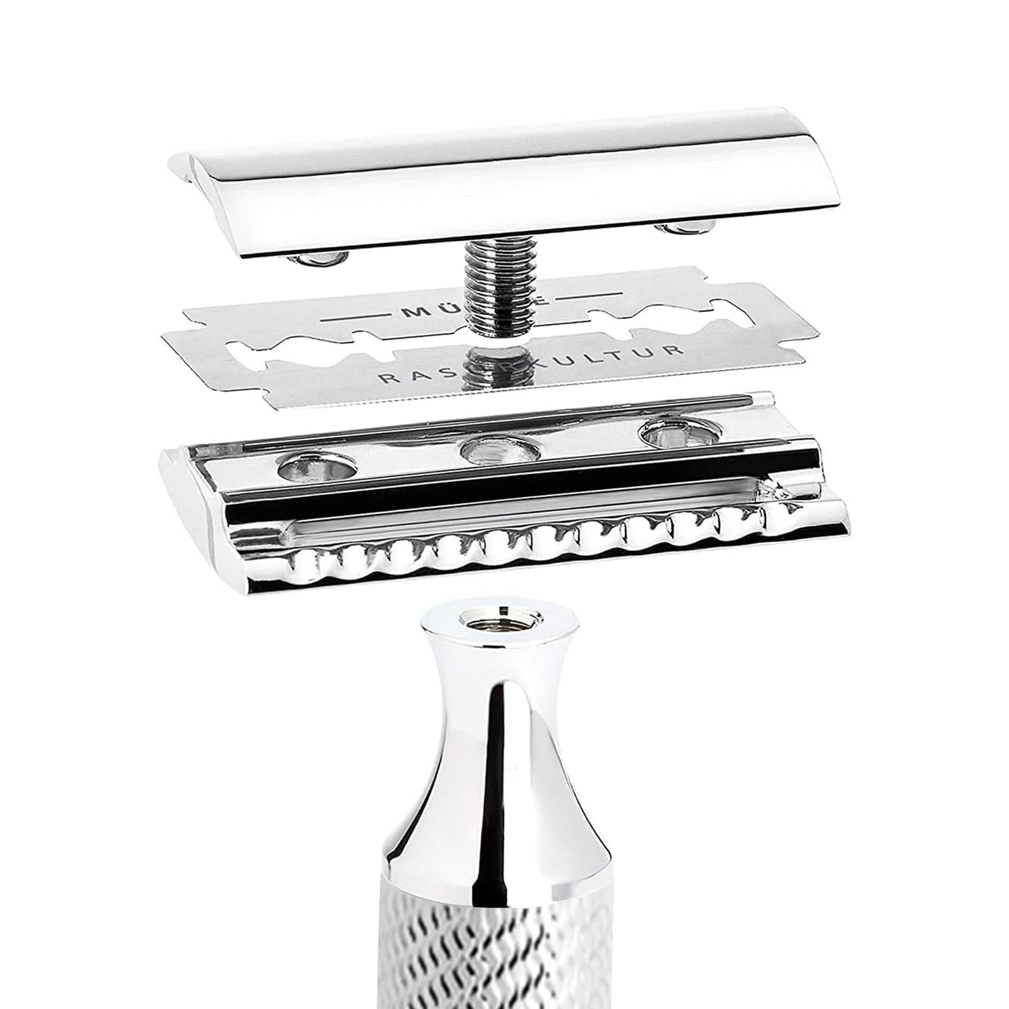 MÜHLE Chrome Silvertip Badger Safety Razor (Closed Comb) Shaving Set - Perfect for Every Day Use, Barbershop Quality Close Smooth Shave Beauty and Personal Care MÜHLE