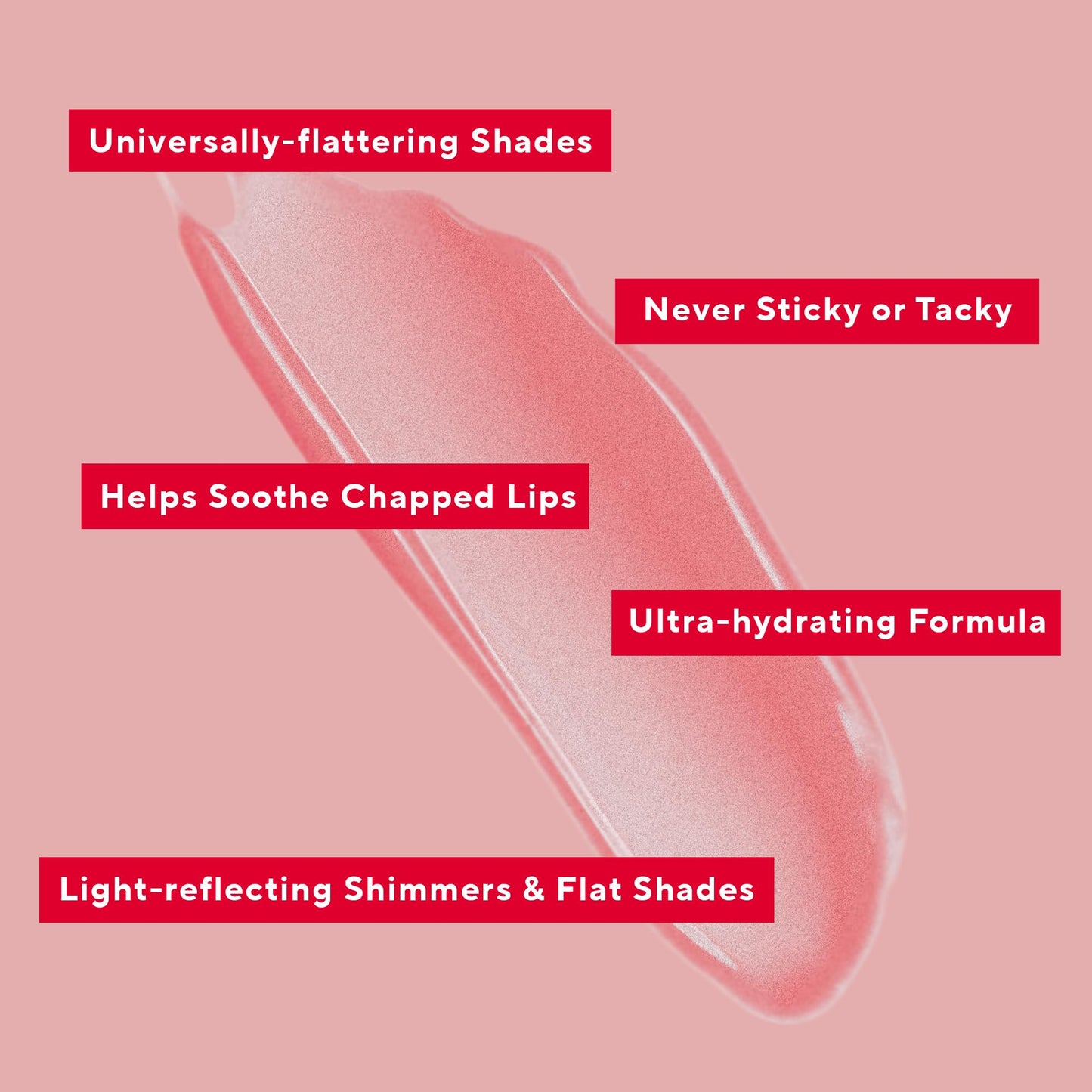 Mirabella - Luxe Advanced Formula Matte Lip Gloss, Long-Wear Lip Gloss That Won’t Dry or Crack Lips, No Smudging or Feathering, Angelic (Nude Pink)