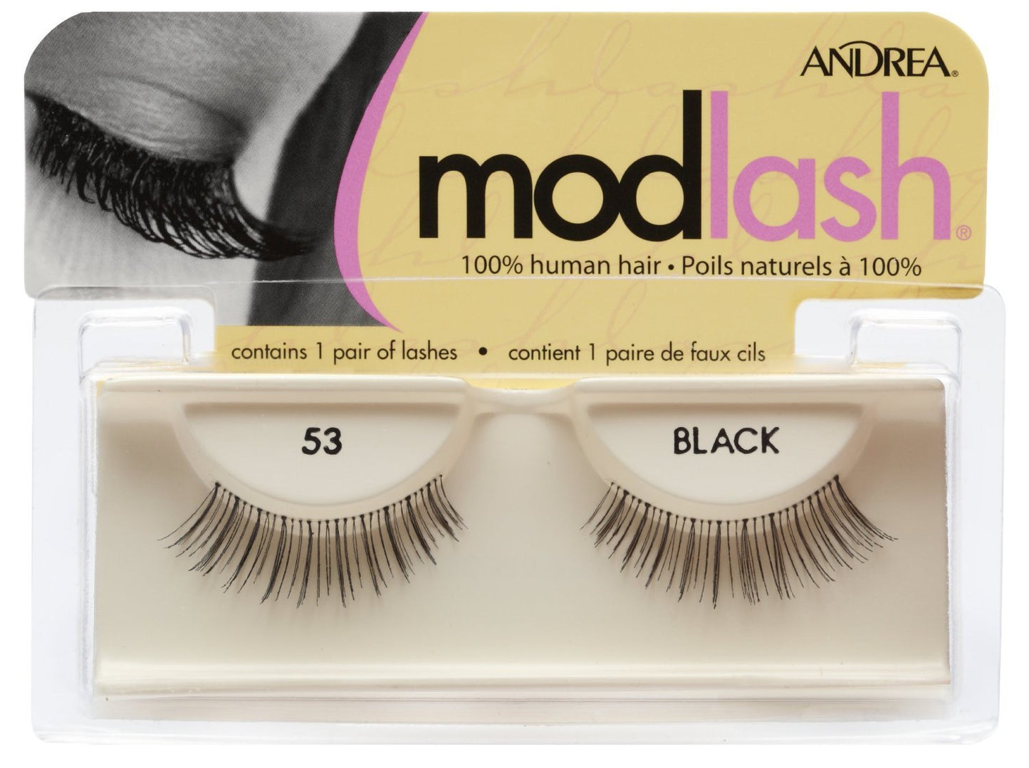 Andrea Eyelash Strip Lashes Black [53] 1 ea (Pack of 4)