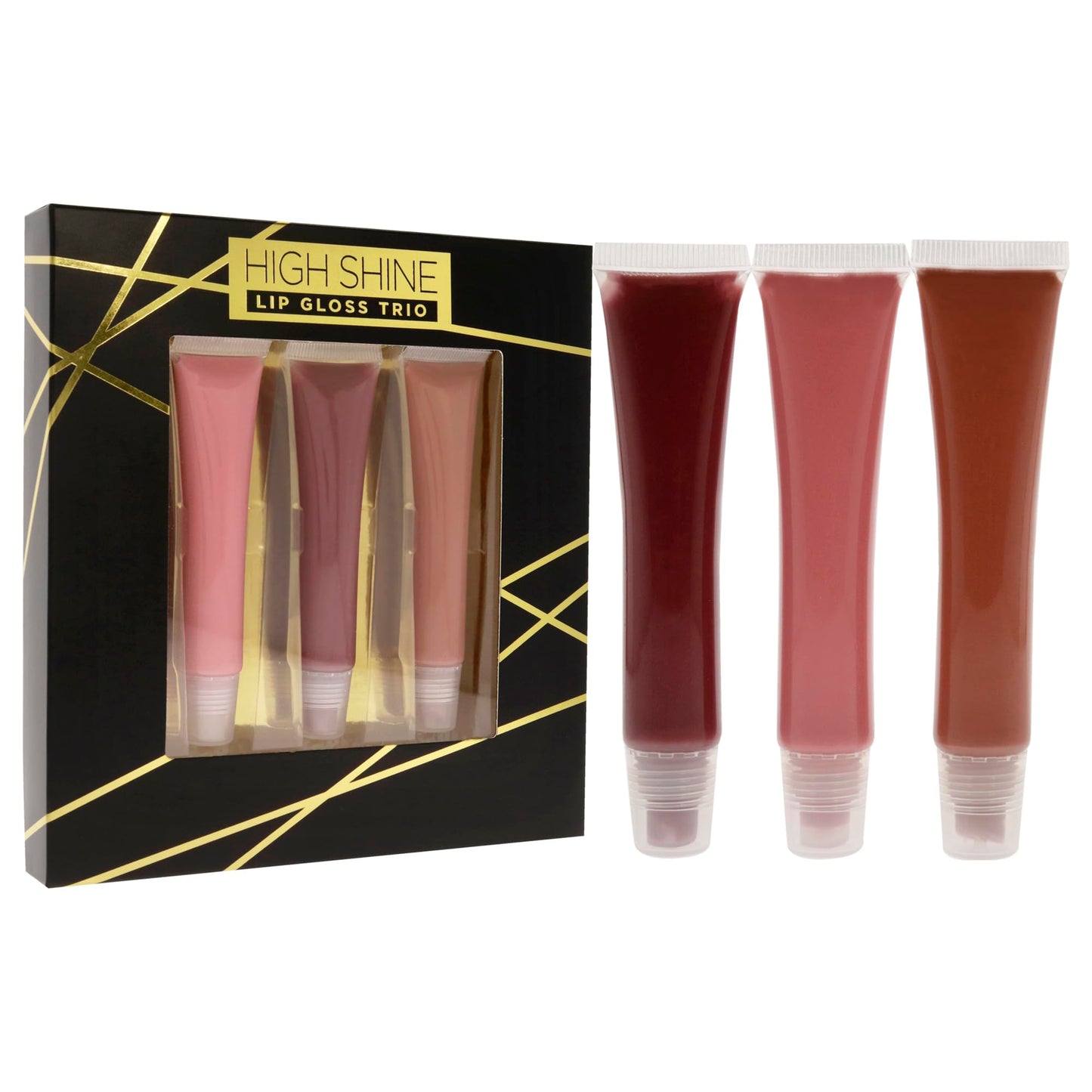 High Shine Lip Gloss Trio by Reaction Retail 3 x 0.54 oz Lip Gloss