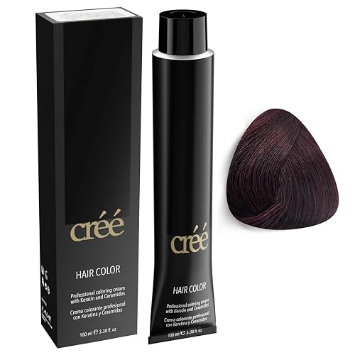 Cree Professional 3.6 - Dark Red Brown Permanent Hair Color - Long Lasting, Rich Vibrant - Gray Coverage 100ml - 3.4 fl.oz.