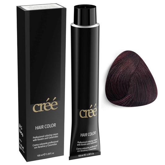Cree Professional 3.6 - Dark Red Brown Permanent Hair Color - Long Lasting, Rich Vibrant - Gray Coverage 100ml - 3.4 fl.oz.