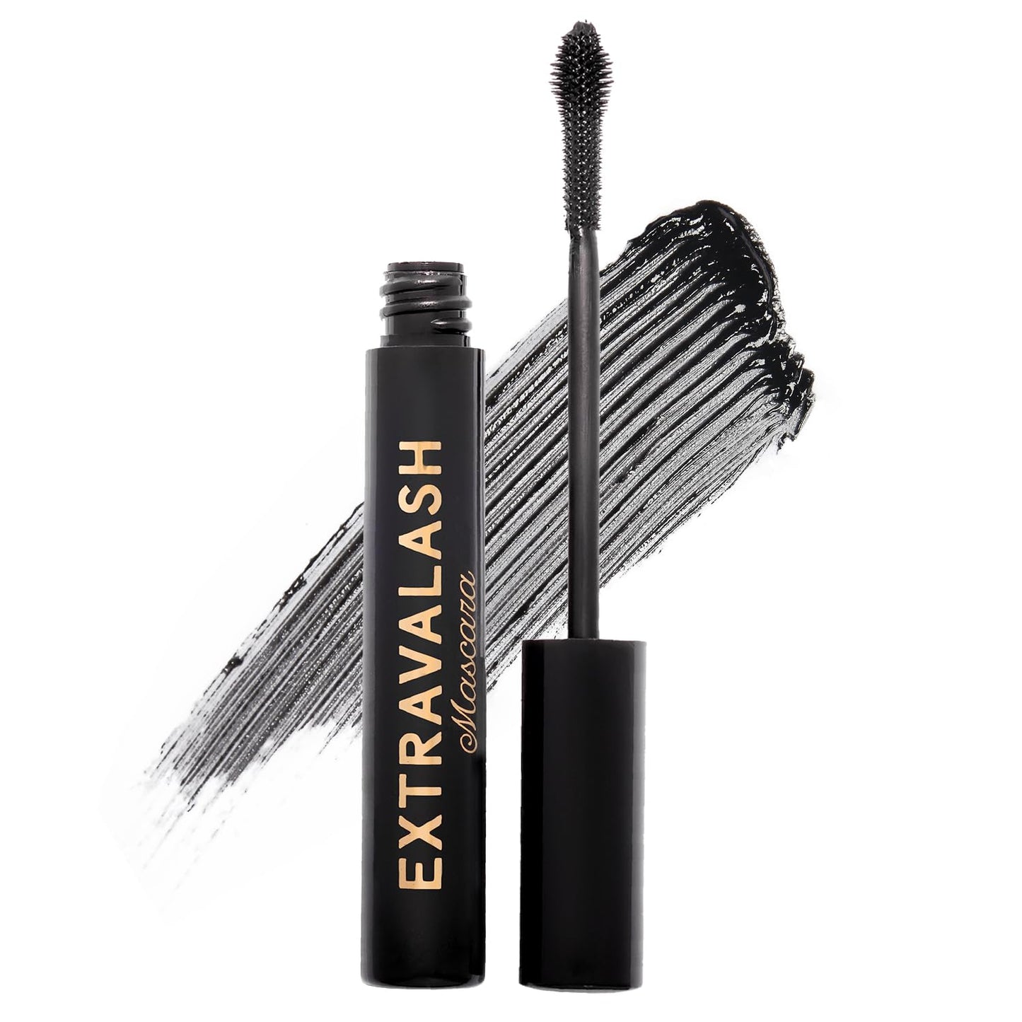 Winky Lux ExtravaLash Mascara - Volumizing, Lengthening, Defining & Curling with Buildable Formula, Intense Pigment, Silicone Ball Tip Brush, Black