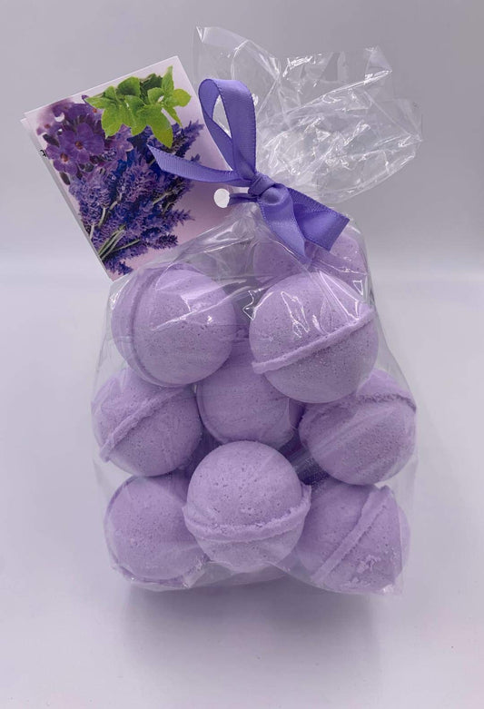 Spa Pure Lavender Vanilla Fizzies: 14 Lavender Vanilla Bath Bomb Fizzies with Shea, Mango & Cocoa Butter, Ultra Moisturizing ...Great for Dry Skin