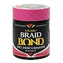 Laflare 430 ml Braid Bond Gel Bulk Extreme Hold for Natural & Kids Hair, Vegan, Nourishing, Braiding Hair, Twist Hair (Peach)