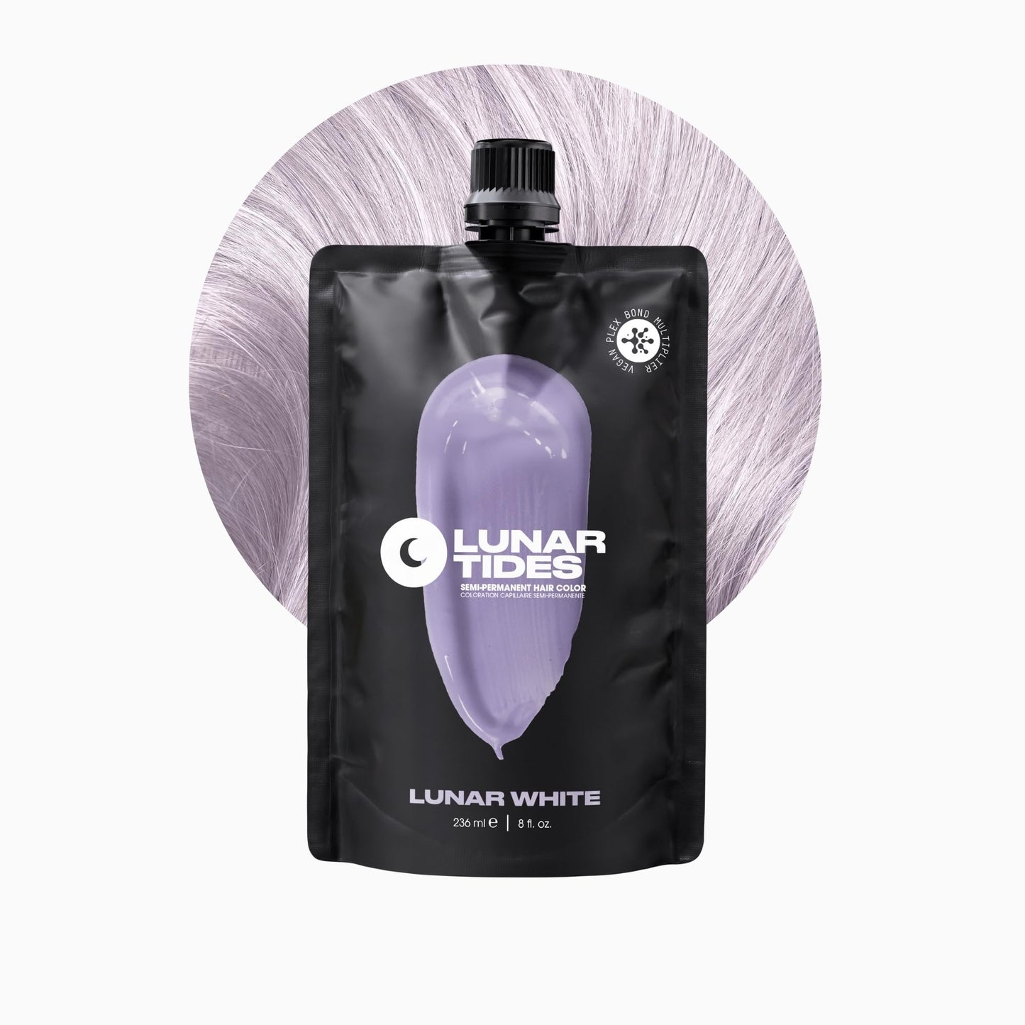 Lunar Tides Semi-Permanent Hair Color (43 colors) (Lunar White, 8 fl. oz.)