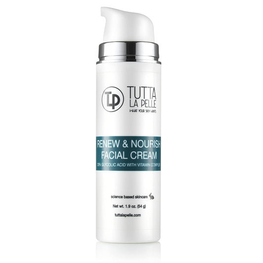 Glycolic Acid Cream 20% AHA Facial Cream, Vitamin Complex - Acne Cream, q10 Anti Aging wrinkle cream, KP - Keratosis pilaris / Fine Line Cream - Day