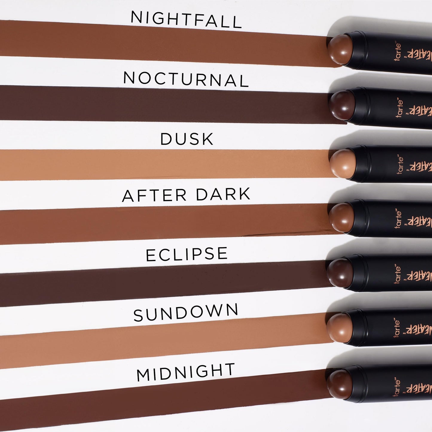 tarte maneater silk stick bronzer - Buildable Lightweight Cream Bronzer, Natural Matte Finish, Vegan & Cruelty-Free, full size, after dark
