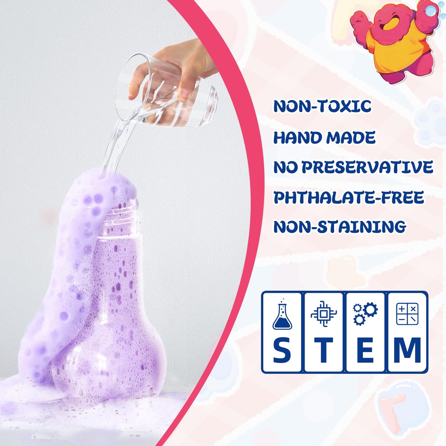 Bath Bomb Potions, 16 Pack Fizzy Bubble Bath Explosions, Cool Foam and Bubble Science Beaker for Bath, Fun Science & Magical Bath Time Buddy…