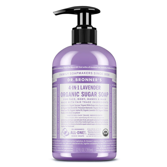 Dr Bronner Pump Soap Sugar Lavender Beauty & Personal Care Dr. Bronner's