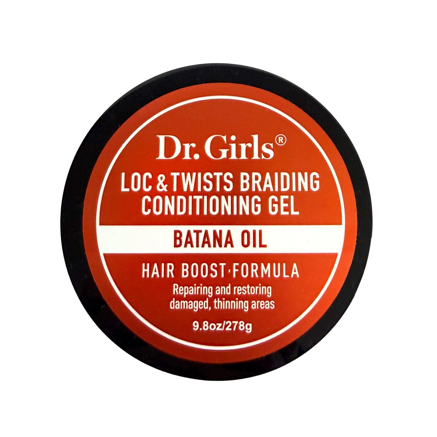 Dr Girls Super Grow Loc & Twists Braiding Conditioning Gel/9.8oz/ Extra Mega Hold (Batana Oil)